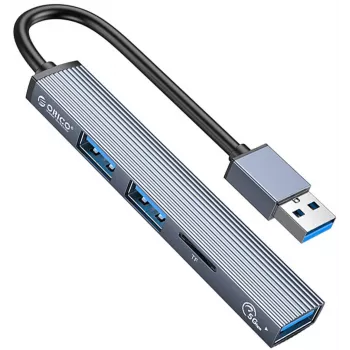 ORICO USB 3.0 4 prievadų USB-A šakotuvas, 5Gbps, juodas