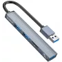 ORICO USB 3.0 4 prievadų USB-A šakotuvas, 5Gbps, juodas