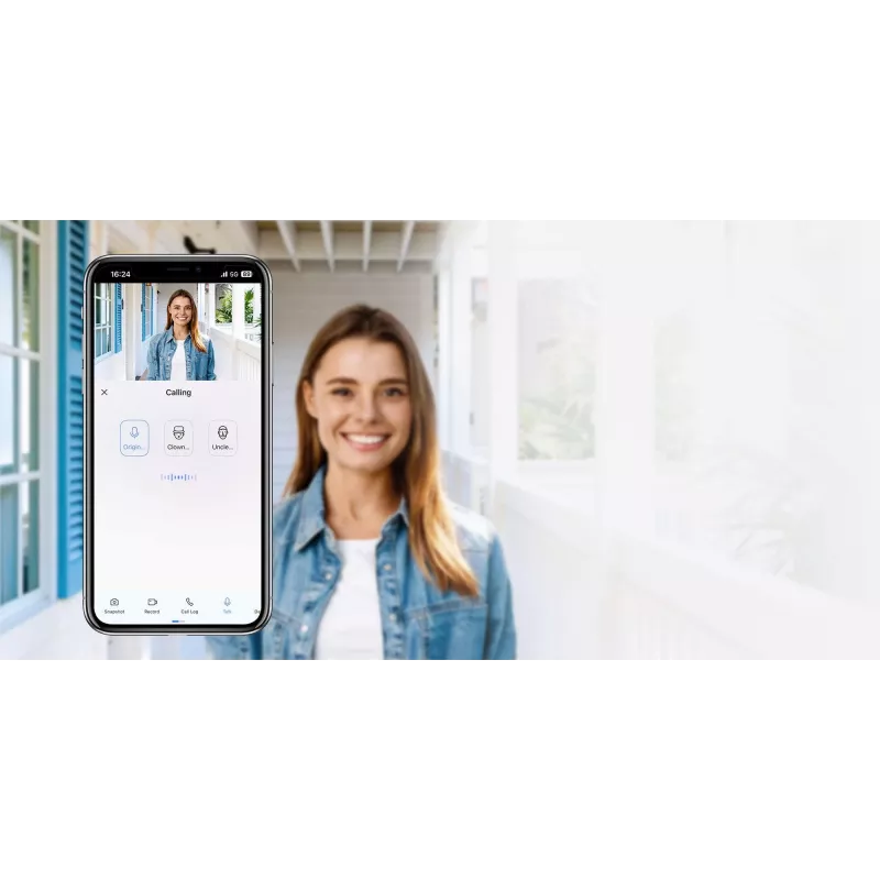 EZVIZ EP4 8MP Wi-Fi skaitmeninis durų žiūronas Auksinis