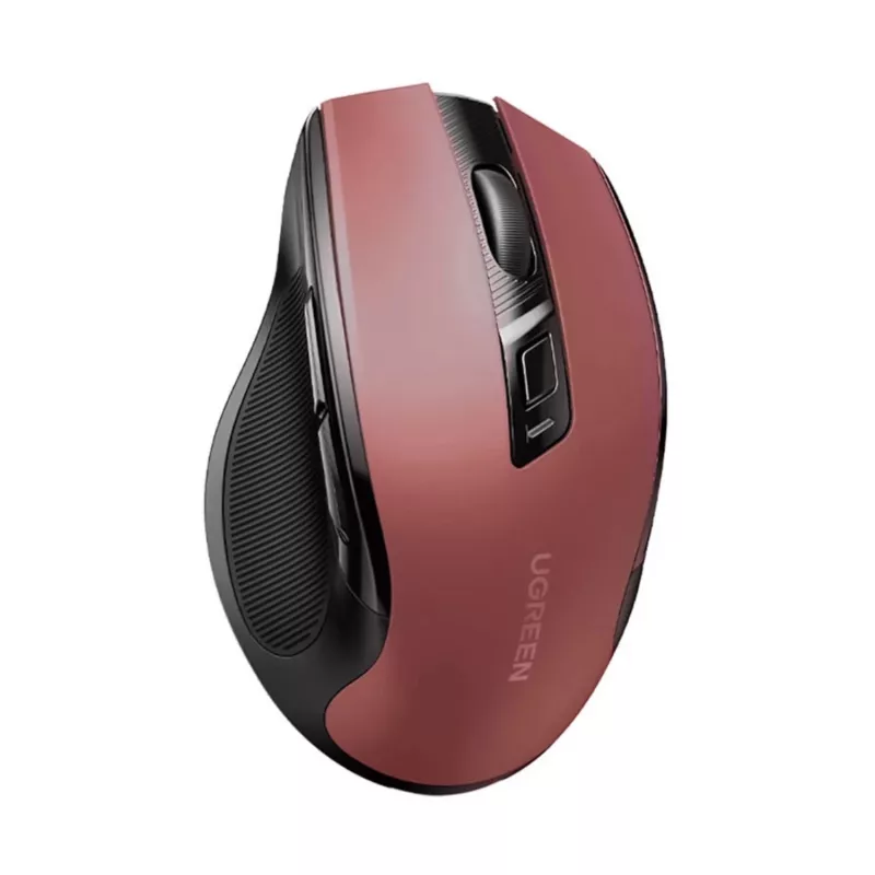 UGREEN MU006 Belaidė optinė pelė 2.4GHz / Bluetooth 5.0 4000 DPI - Raudona
