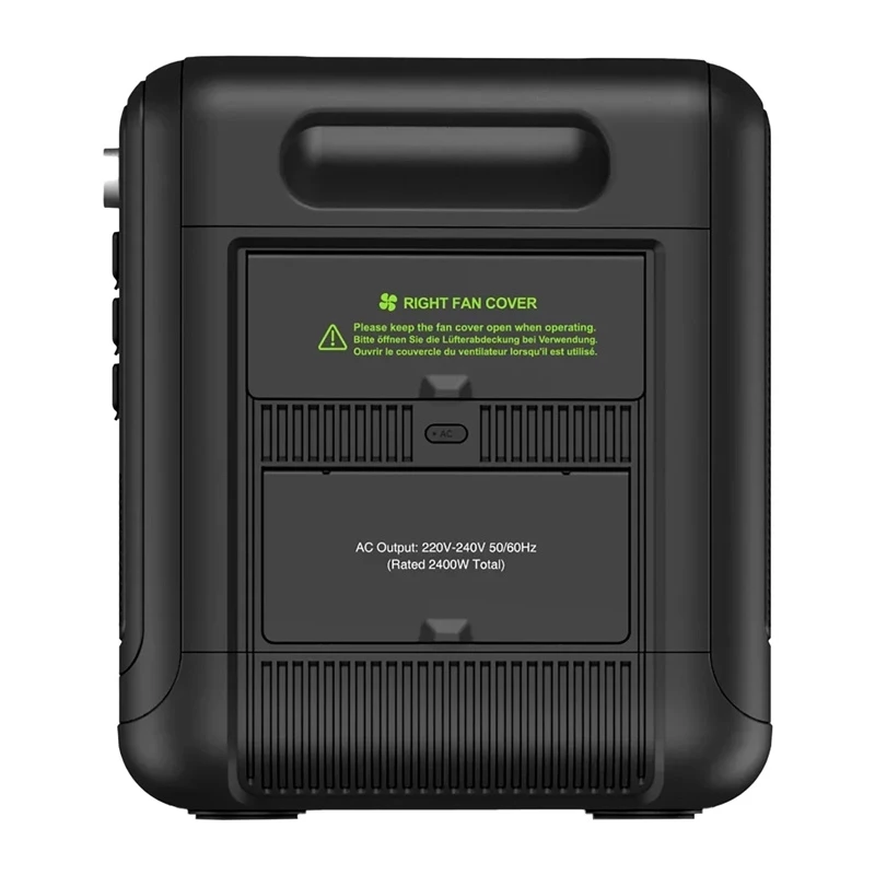 FOSSIBOT F2400 2400 W įkrovimo stotis, juoda