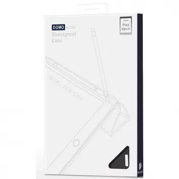 Dux Ducis Domo Sulankstomas Dėklas su Pieštuko Laikikliu iPad Mini 7/6, Juodas