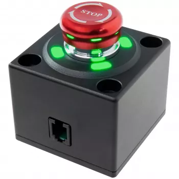 Simagic Alpha Kill Switch avarinio sustabdymo mygtukas, skirtas Alpha serijos bazėms