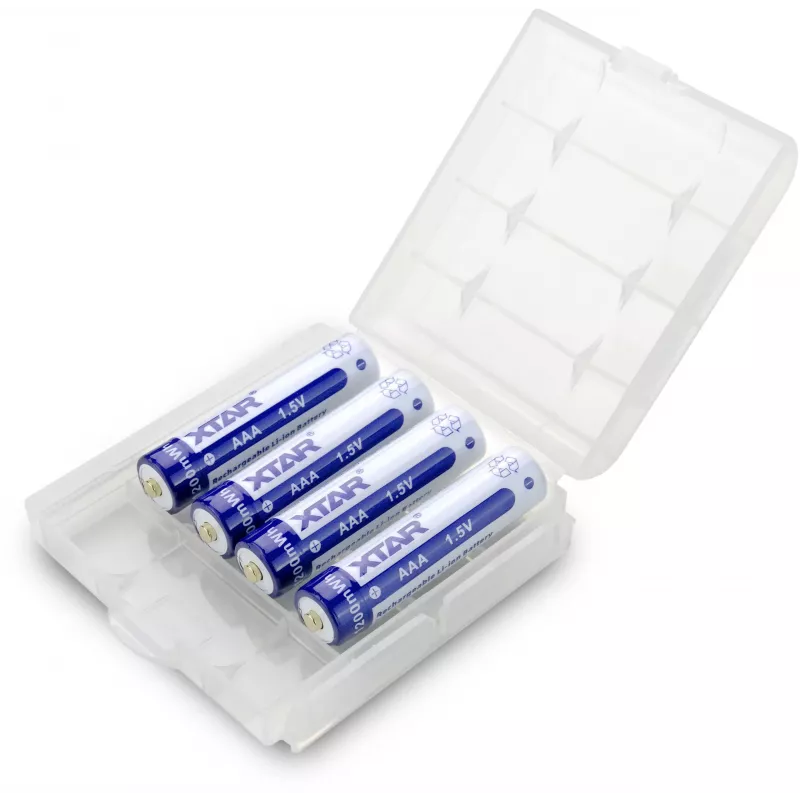 XTAR AAA 1.5V 750mAh Įkraunama Ličio jonų baterija (4 vnt.) su apsauga