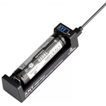 XTAR ANT MC1+ Micro USB Li-ion akumuliatorių įkroviklis 18650 ir kitiems