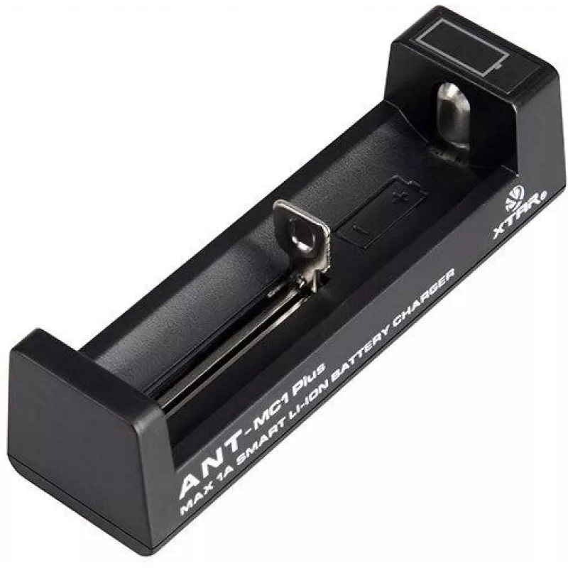 XTAR ANT MC1+ Micro USB Li-ion akumuliatorių įkroviklis 18650 ir kitiems