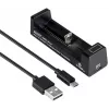 XTAR ANT MC1+ Micro USB Li-ion akumuliatorių įkroviklis 18650 ir kitiems