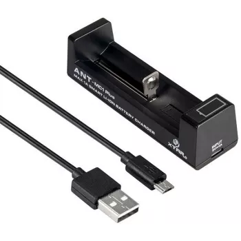 XTAR ANT MC1+ Micro USB Li-ion akumuliatorių įkroviklis 18650 ir kitiems