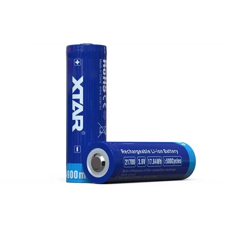 XTAR 21700 Li-Ion 3.7V 4900mAh Apsaugota Baterija (1 vnt.)