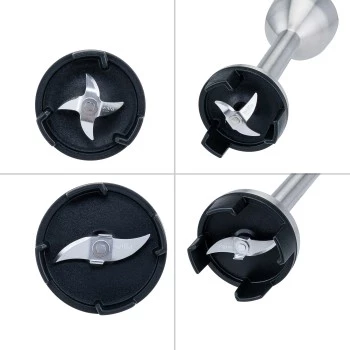 WILFA PROSTICK Immersion Blender Full-Pack 1000W Black/Stainless Steel