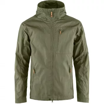 Fjällräven Vyriška Sten Wind Striukė Deep Forest Green M