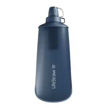 LifeStraw Peak Series sulankstomas suspaudžiamasis filtravimo butelis, 1 L, Mountain Blue