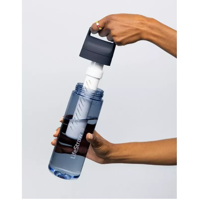 LifeStraw Go 2.0 Vandens Filtro Butelis 22 oz (650 ml) - Vyšninės Žiedų Spalvos