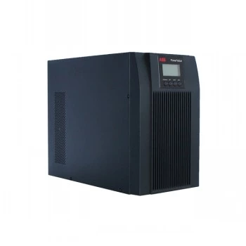 ABB POWERVALUE 11 T G2 2KVA Online Tower UPS - 2000VA / 1800W, gryna sinusinė banga, LCD ekranas