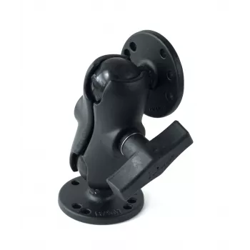 RAM MOUNTS C Size Short Double Socket Arm su 2x 2,5 colio apvaliais pagrindais