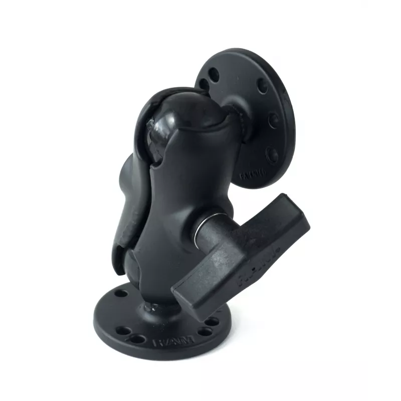 RAM MOUNTS C Size Short Double Socket Arm su 2x 2,5 colio apvaliais pagrindais
