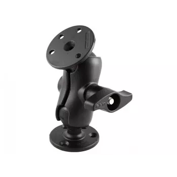 RAM MOUNTS Trumpa dviguba lizdinė rankena su 2x D dydžio 2,25 inch rutuliniais apvaliais pagrindais 3,68 inch