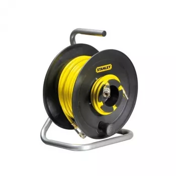 STANLEY Pneumatinės žarnos būgnas 20m 8x12mm Automatinis atsukimas Montuojamas ant sienos