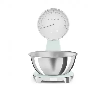 SMEG Analoginės ir Skaitmeninės Virtuvinės Svarstyklės Šviesiai Žalios KSF01PGWW