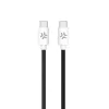 CELLY USB-C į USB-C pintas laidas 1,5 m juodas 60W PD greitas įkrovimas ir duomenų sinchronizavimas