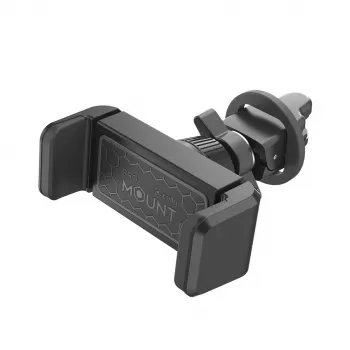 CELLY Mount Vent 360 automobilinis laikiklis – Universalus išmaniojo telefono laikiklis ant ventiliacijos angos su 360° pasukimu – Juodas