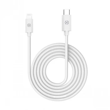 CELLY Lightning to USB-C laidas 60W - 1,2 m Baltas MFi sertifikuotas