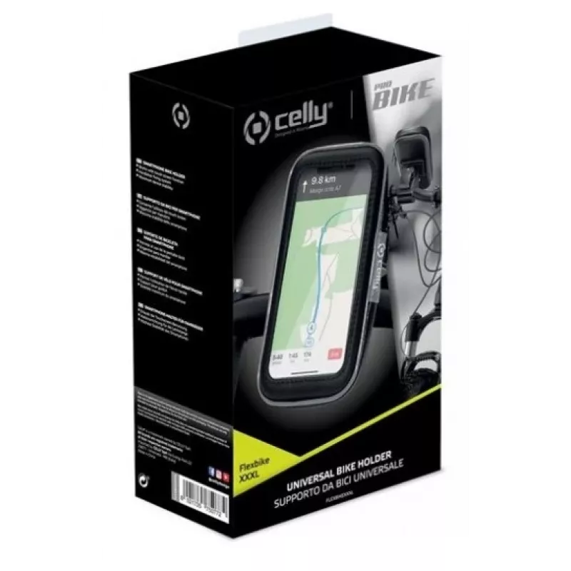 CELLY Universal Bike Holder XXXL – Vairų laikiklis telefonams iki 6,5 inch