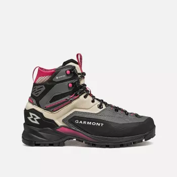 Garmont Akron Mid GTX Women's Trekking Shoes - Grey/Raspberry Pink, Size 40