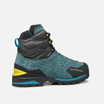 Garmont Ascent Evo GTX Mountaineering Boots - Jay Blue/Sheen Yellow, EU 45