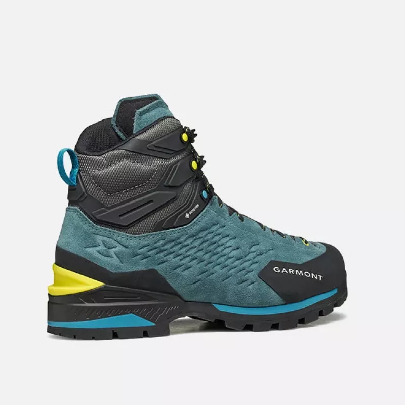 Garmont Ascent Evo GTX Mountaineering Boots - Jay Blue/Sheen Yellow, EU 45