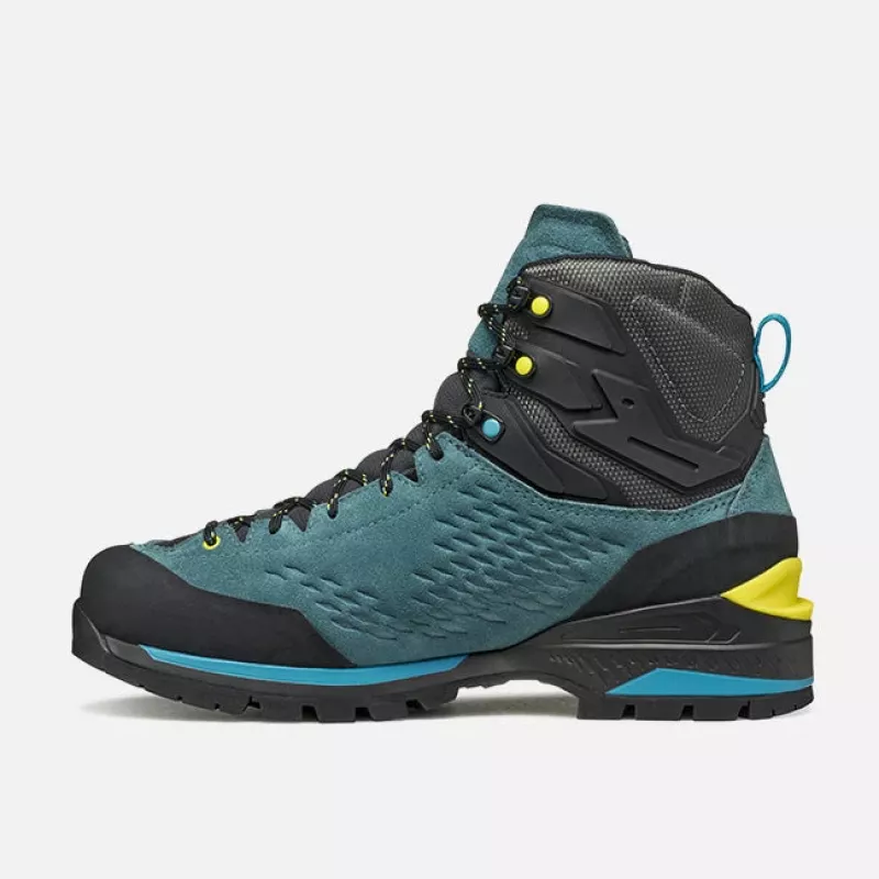 Garmont Ascent Evo GTX Mountaineering Boots - Jay Blue/Sheen Yellow, EU 45