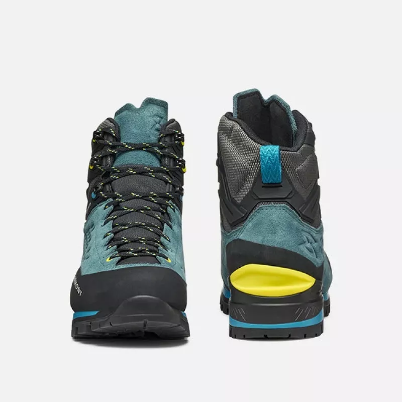 Garmont Ascent Evo GTX Mountaineering Boots - Jay Blue/Sheen Yellow, EU 45