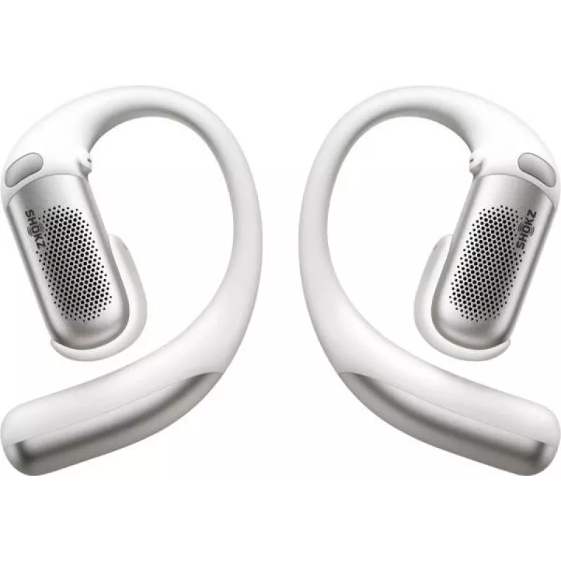 Shokz OpenFit Pro White - Atviros ausinės „True Wireless“ su DirectPitch technologija, Bluetooth 5.3, IP54, 28h baterija