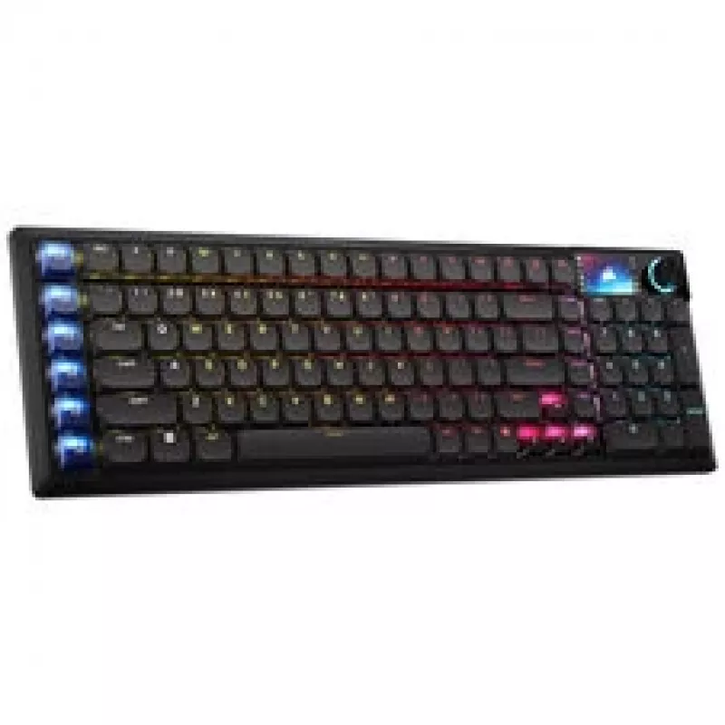Corsair Vanguard Air 99 belaidė žaidimų klaviatūra, optinė-mechaninė, žemo profilio, 8K polingas, DE išdėstymas – juoda