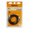 TELEVES HDMI 2.0 laidas 3m 4K UHD 18Gbps auksuotas juodas