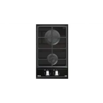 TEKA GAS HOB GZC 32300 XBC BK (E4) - 2 degiklių įmontuojama dujinė kaitlentė su ketaus grotelėmis, juoda