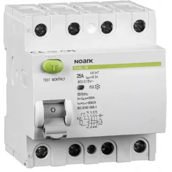 NOARK Ex9L-N 4P 40A 30mA RCCB Type AC liekamosios srovės grandinės pertraukiklis 6kA
