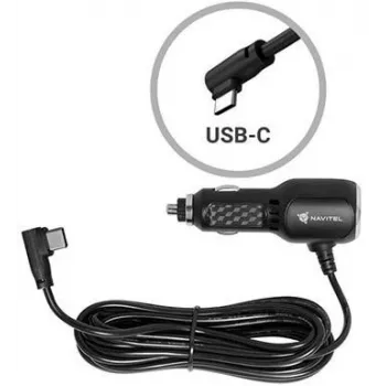 NAVITEL USB-C automobilinis kroviklis 18W PD QC 3.0 greitasis krovimas juodas