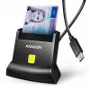 AXAGON CRE-SM4NC USB-C Smart Card Stand Reader - Juoda