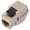 Solarix Cat.6A STP RJ45 Keystone Jack Tool-less Black SXKJ-10G-STP-BK-SA