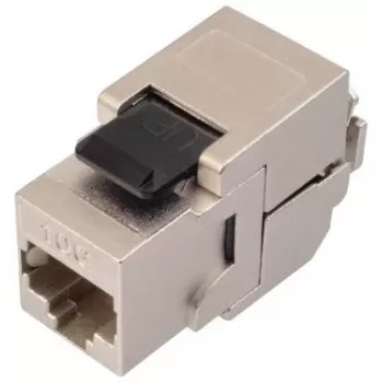 Solarix Cat.6A STP RJ45 Keystone Jack Tool-less Black SXKJ-10G-STP-BK-SA