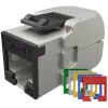 Solarix Cat.6A STP RJ45 Keystone Jack Toolless SXKJ-10G-STP-RAL-SA