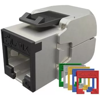 Solarix Cat.6A STP RJ45 Keystone Jack Toolless SXKJ-10G-STP-RAL-SA