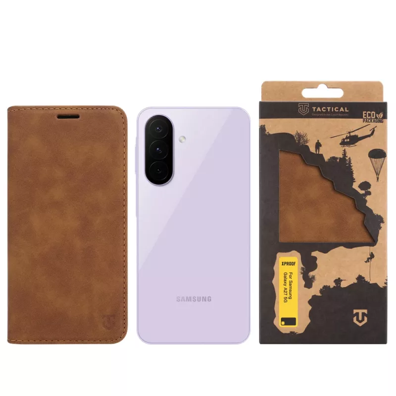Tactical Book Cover Xproof Galaxy A27 5G Mud Brown