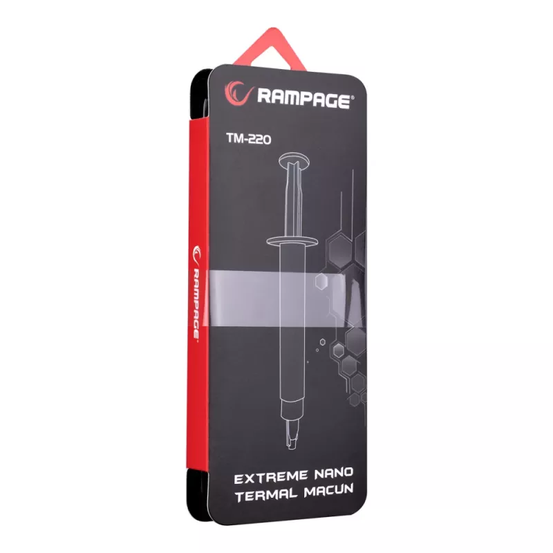 Rampage TM-220 Thermal Paste 2g CPU 11W/m.K, su mentele ir IPA servetėle