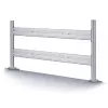 NEOMOUNTS NEWSTAR Flat Screen Desk Toolbar 6 ekranams (70 x 130 cm) 10-24 Sidabrinis