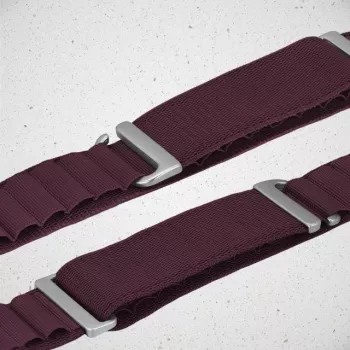 Mobilize Nylon Watch Band - Alpine - Titanium Connector - for Apple 38/40/41mm - Bordeaux
