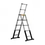 Batavia 7065240 Teleskopinės kopėčios 205 cm, 150 kg apkrova, anoduotas aliuminis, sidabrinė/juoda