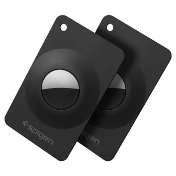 Spigen AirFit 2 2-Pack Apple AirTag 1/2 Juoda