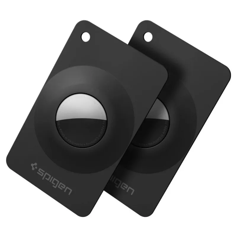 Spigen AirFit 2 2-Pack Apple AirTag 1/2 Juoda